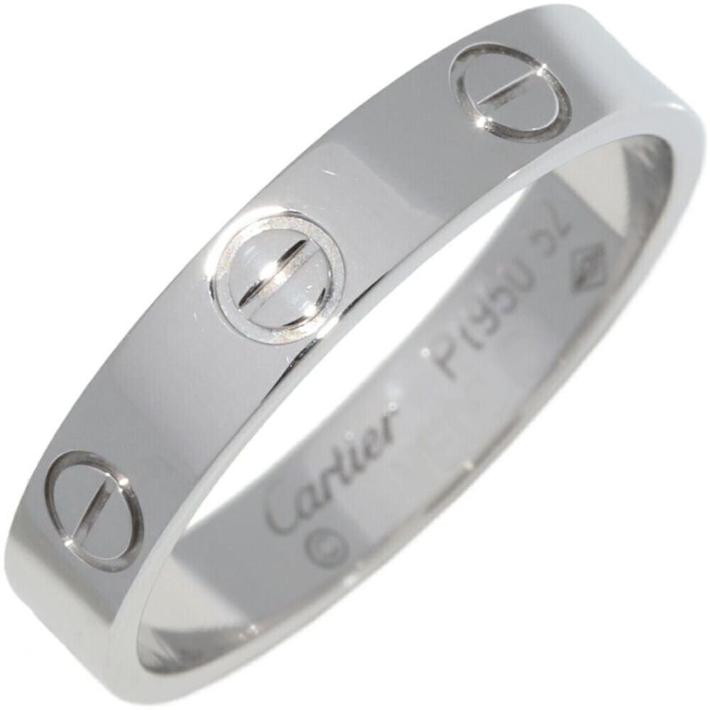 Cartier Love Ring Pt950 Ring Size 52